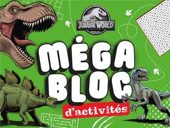 Couverture du livre « Jurassic - Méga bloc d'activités : Méga bloc » de Universal Studios aux éditions Hachette Jeunesse