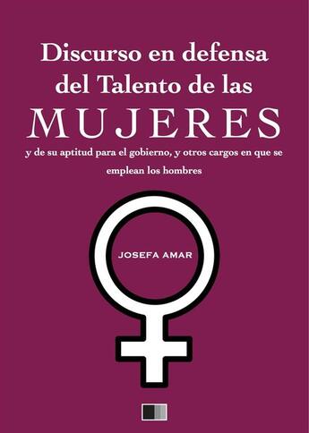 Couverture du livre « Discurso en defensa del talento de las mujeres » de Josefa Amar aux éditions Fv Editions