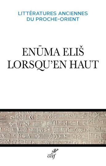 Couverture du livre « Enuma Elis, lorsqu'en haut » de Anonyme aux éditions Cerf