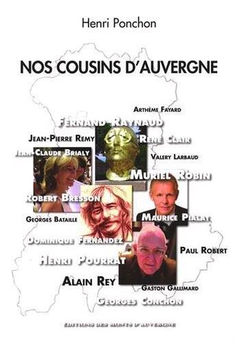 Couverture du livre « Nos cousins d'Auvergne » de Henri Ponchon aux éditions Monts D'auvergne