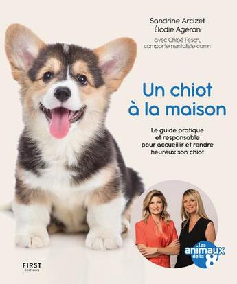 Couverture du livre « Le guide du chiot » de Sandrine Arcizet et Elodie Ageron aux éditions First