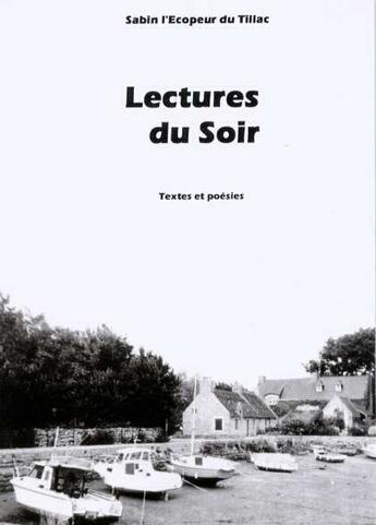 Couverture du livre « Lectures du soir » de Sabin L'Ecopeur Du Tillac aux éditions Altitude