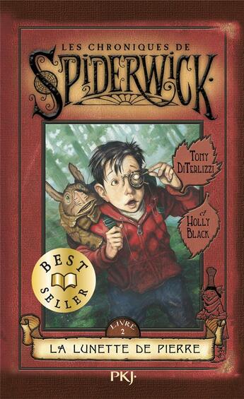 Couverture du livre « Les chroniques de Spiderwick Tome 2 ; la lunette de pierre » de Tony Di Terlizzi aux éditions Pocket Jeunesse