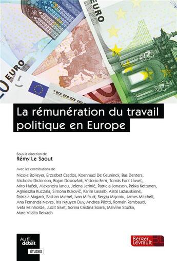 Couverture du livre « La rémunération du travail politique en Europe » de Remy Le Saout aux éditions Berger-levrault