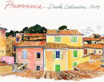 Couverture du livre « Desk calendar Provence (édition 2019) » de Fabrice Moireau aux éditions Pacifique
