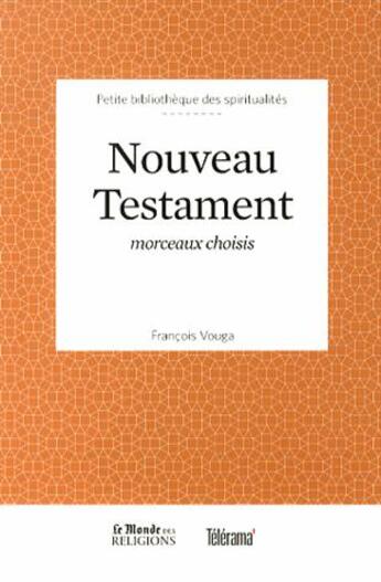 Couverture du livre « Nouveau testament » de Francois Vouga aux éditions Garnier