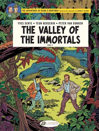 Couverture du livre « Blake et Mortimer t.26 : the valley of the immortals t.2 » de Yves Sente et Teun Berserik et Peter Van Dongen aux éditions Cinebook