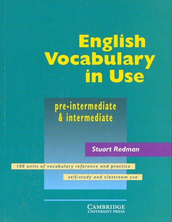 Couverture du livre « English Vocabulary In Use » de Stuart Redman aux éditions Cambridge