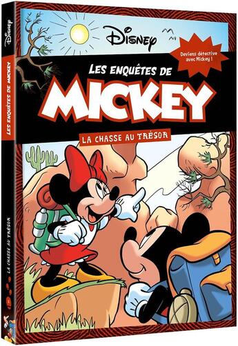 Couverture du livre « Les enquêtes de Mickey t.6 ; la chasse au trésor » de Disney aux éditions Disney Hachette