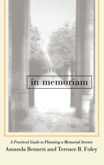 Couverture du livre « In Memoriam » de Bennett Amanda aux éditions Touchstone
