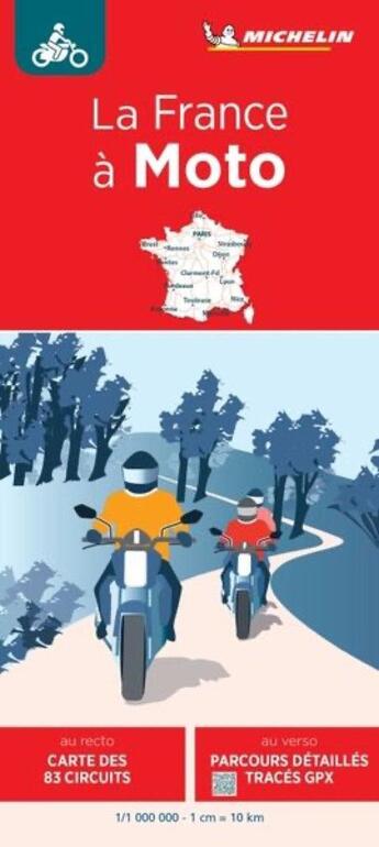 Couverture du livre « Carte la france a moto » de Collectif Michelin aux éditions Michelin