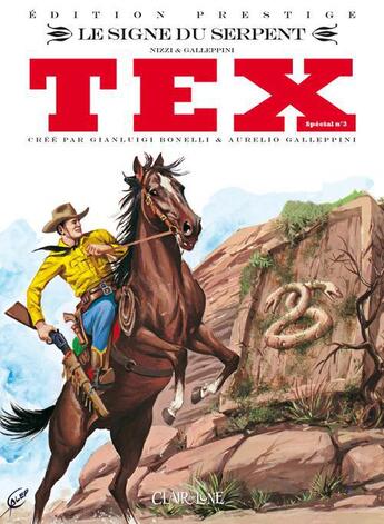 Couverture du livre « Tex special t.3 ; le signe du serpent » de Claudio Nizzi et Aurelio Gallepini aux éditions Clair De Lune