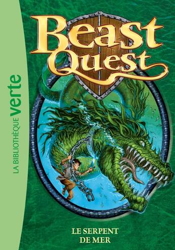 Couverture du livre « Beast Quest Tome 2 : le serpent de mer » de Adam Blade aux éditions Hachette Jeunesse