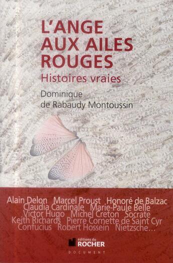 Couverture du livre « L'ange aux ailes rouges » de Nicolas De Rabaudy aux éditions Rocher