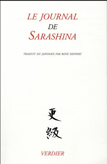 Couverture du livre « Le journal de Sarashina » de Sarashina aux éditions Verdier