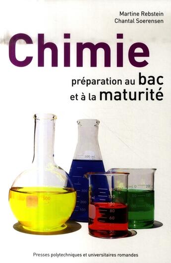 Couverture du livre « Chimie. preparation au bac et a la maturite » de Rebstein M. aux éditions Ppur