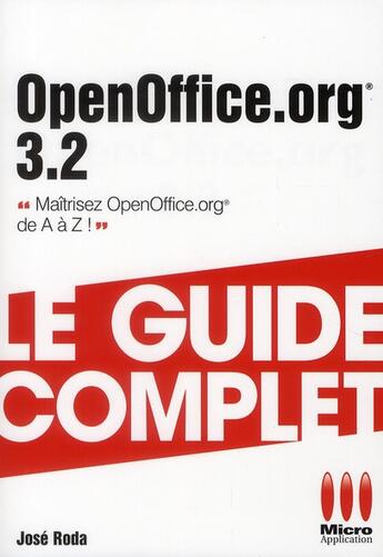 Couverture du livre « OpenOffice 3.2 » de Jose Roda aux éditions Micro Application