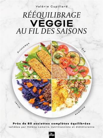 Couverture du livre « Assiettes veggies en équilibre » de Valerie Cupillard aux éditions La Plage