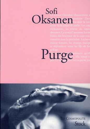 Couverture du livre « Purge » de Sofi Oksanen aux éditions Stock