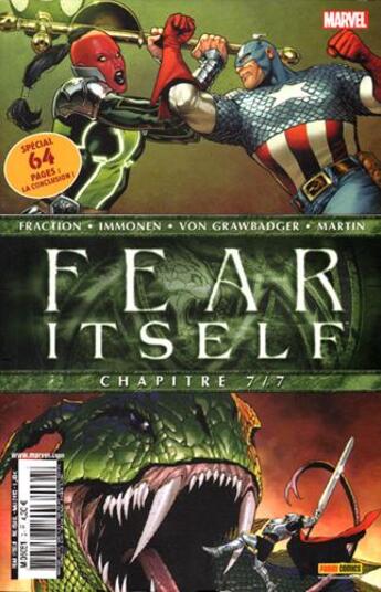 Couverture du livre « Fear itself t07 » de Matt Fraction aux éditions Panini Comics Mag