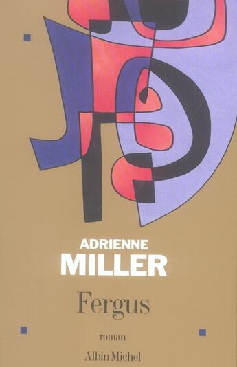 Couverture du livre « Fergus » de Miller-A aux éditions Albin Michel