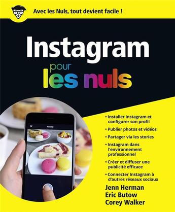 Couverture du livre « Instagram pour les nuls » de Herman Jenn et Eric Butow et Corey Walker aux éditions First Interactive