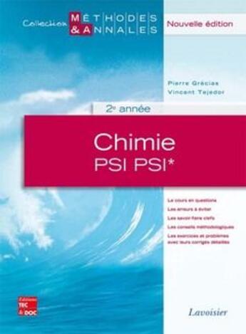 Couverture du livre « Chimie PSI PSI ; 2e année » de Pierre Grecias aux éditions Tec Et Doc
