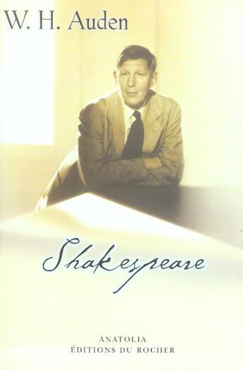 Couverture du livre « Shakespeare » de Wystan Hugh Auden aux éditions Rocher