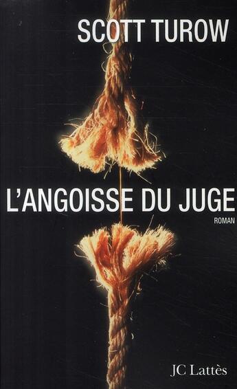 Couverture du livre « L'angoisse du juge » de Turow-S aux éditions Lattes
