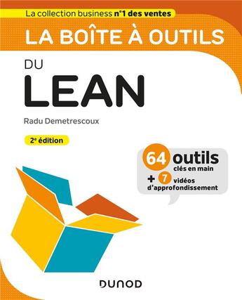 Couverture du livre « La boîte à outils du lean (2e édition) » de Radu Demetrescoux aux éditions Dunod