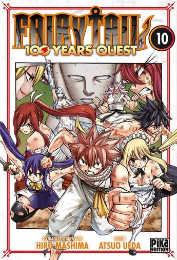 Couverture du livre « Fairy Tail - 100 years quest Tome 10 » de Hiro Mashima et Atsuo Ueda aux éditions Pika
