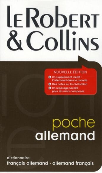 Couverture du livre « Dictionnaire français allemand - allemand français » de  aux éditions Le Robert