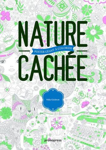 Couverture du livre « Nature cachée ; poster géant à colorier » de Toc De Groc aux éditions Promopress