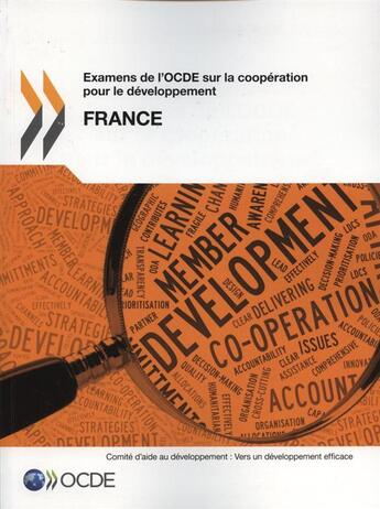 Couverture du livre « France 2013 ; examens de l'OCDE sur la coopération pour le développement » de Ocde aux éditions Ocde