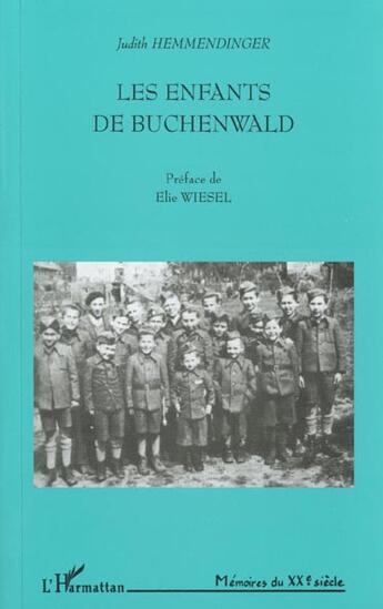 Couverture du livre « Les enfants de Buchenwald » de Judith Hemmendinger aux éditions L'harmattan