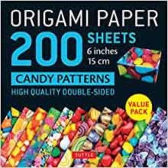 Couverture du livre « Origami paper 200 sheets candy patterns 6 inches » de  aux éditions Tuttle