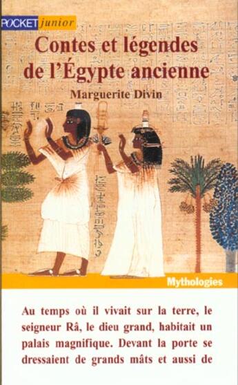 Couverture du livre « Contes et legendes de l'egypte ancienne » de Divin Marguerite aux éditions Pocket Jeunesse