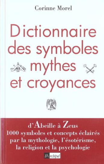 Couverture du livre « Nouveau Dictionnaire Des Symboles » de Morel-C aux éditions Archipel