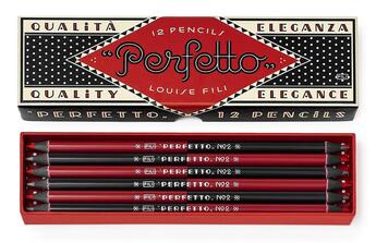 Couverture du livre « Perfetto Pencils /Anglais » de Louise Fili aux éditions Princeton Architectural