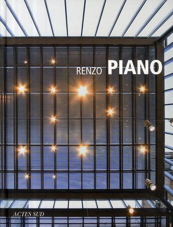 Couverture du livre « Renzo Piano » de Matteo Agnoletto aux éditions Actes Sud