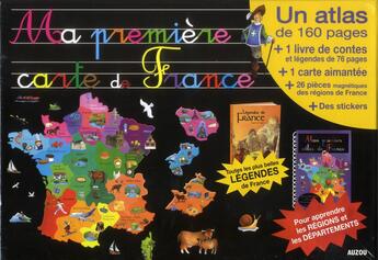 Couverture du livre « Ma première carte de France » de Mouton et Varone aux éditions Philippe Auzou