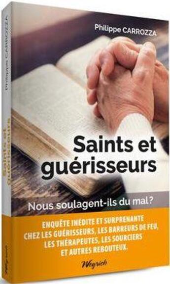 Couverture du livre « Saints et guérisseurs » de Philippe Carrozza aux éditions Weyrich