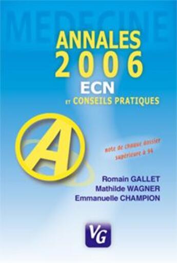 Couverture du livre « Conseils pratiques pour l'ECN » de  aux éditions Vernazobres Grego