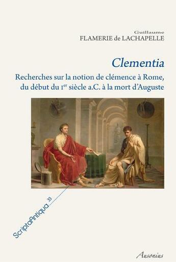 Couverture du livre « Clementia » de Flamerie De Lac aux éditions Ausonius
