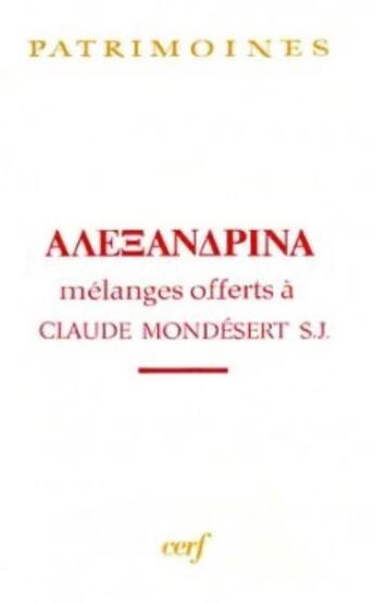 Couverture du livre « Alexandrina » de Marguerite Hoppenot aux éditions Cerf