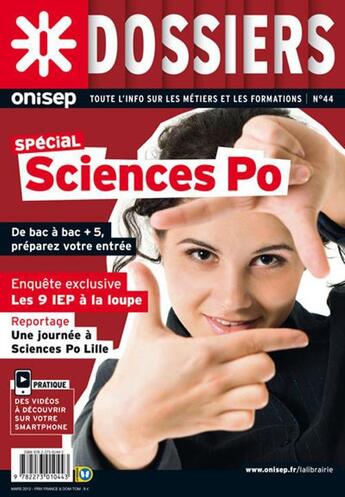 Couverture du livre « Dossier Sciences Po 2012 » de  aux éditions Onisep