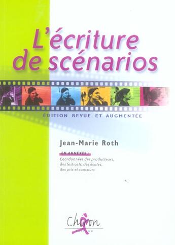 Couverture du livre « L'ecriture de scenarios » de Roth aux éditions Chiron
