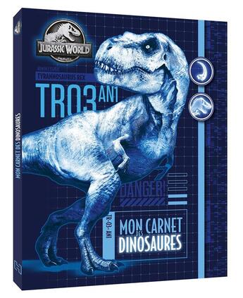 Couverture du livre « Jurassic World - Mon carnet des dinosaures : Carnet badge » de Universal Studios aux éditions Hachette Jeunesse