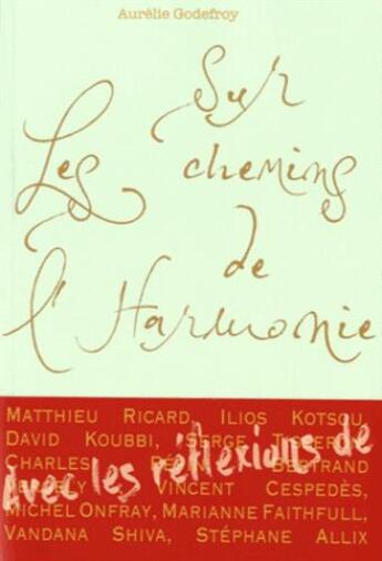 Couverture du livre « Sur les chemins de l'harmonie » de Aurelie Godefroy aux éditions Larousse
