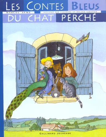 Couverture du livre « Les contes bleus du chat perche » de Ayme/Sabatier aux éditions Gallimard-jeunesse